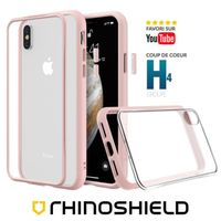 Rhinoshield™ Mod NX Coque Bumper Renforcée [Drop Test 3m] - Compatible pour iPhone X / Xs - Rose Poudré