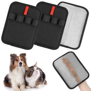SZZETK 2 Pièces Gant Ramasse Poils Animaux, Gants De Toilettage Double