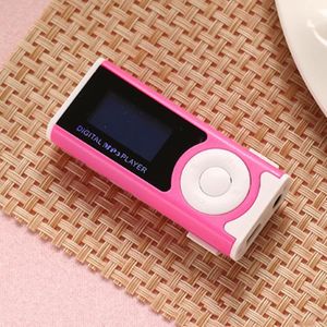 LECTEUR MP3 Rose-Lecteur MP3 Portable avec écran LCD, USB, Min