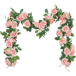 FLEUR ARTIFICIELLE Lot De 3 Fleur Artificielle À Suspendre Fleur Rose Guirlande De Lierre Artificiel Guirlande De Rose Paniers Mariage Jardin Dé[Q418]