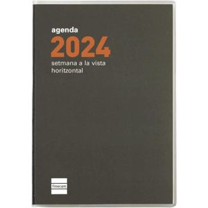 AGENDA - ORGANISEUR Agenda 2024 Plat Min Semaine Vue horizontale Janvier 2024 - Décembre 2024 (12 mois) Min Catalan A571