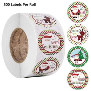 180 Étiquettes Adhésives Cadeaux Noël - 9 Modèles Autocollants "From/To" Pour Emballage - Papier Kraft