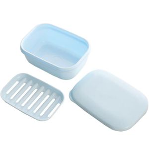 1pc boîte à savon ronde en plastique avec couvercle porte - Temu France
