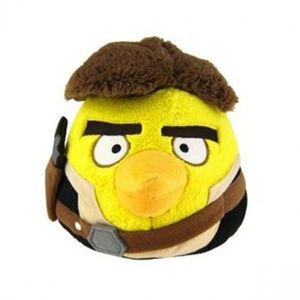 PELUCHE Peluche Angry Birds Star Wars Han Solo - Edition Limitée - Marron - 12 cm