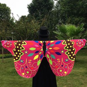 ECHARPE - FOULARD Extérieur coloré ethnique d'aile de papillon écharpe