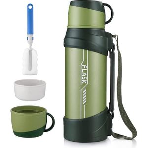 GOURDE Bouteille thermos 2L, Bouteille Isotherme Voyage e