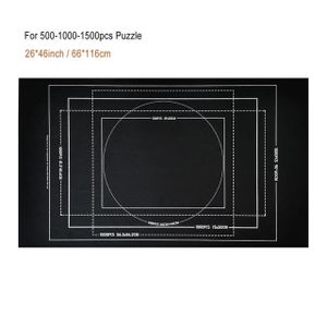PUZZLE 1500 pièces noir mat - Tapis De Puzzle En Rouleau 