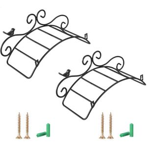 DÉVIDOIR - ENROULEUR Supports de tuyau de jardin en métal - Style antique - Lot de 2 - Fixation murale en forme d'oiseau