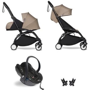 POUSSETTE  Poussette YOYO² Pack0+, 6+ Taupe Cadre Noir Car seat YOYO