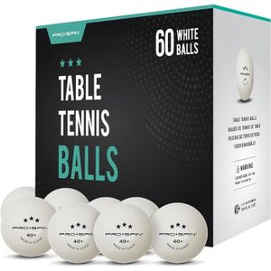 BALLE TENNIS DE TABLE Balles De Ping-Pong 3 Étoiles, Haute Performance, Blanc, 40+ Abs | Lot De Balles Qualité Supérieure Pour Entraînement De Ten[u1830]