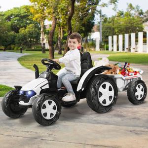 Mini-tracteur électrique porteur CAT 6V, 4 km/h, enfants, jaune, 3 ans et  plus