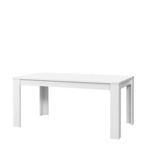 Mantova Table Extensible 6 A 8 Personnes Style Contemporain Blanc