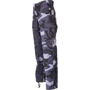 Pantalon militaire new arrivals femme bleu