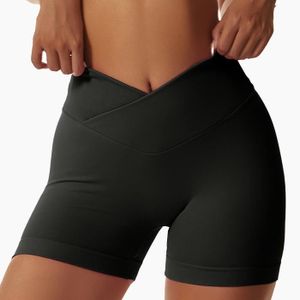 SHORT DE SPORT Short,Shorts de yoga sans couture pour femmes,collants de sport,shorts de fitness sexy,shorts - Black[F2242]