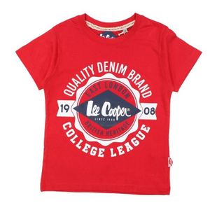 T-SHIRT Lee Cooper - T-shirt - GLC1118 TMC S3-4A - T-shirt Lee Cooper - Garçon