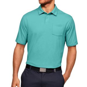 POLO Polo Turquoise Homme Under Armour Scramble