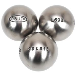 BOULE - COCHONNET Boules de pétanque Soleil tendre 73 mm - Obut 680g