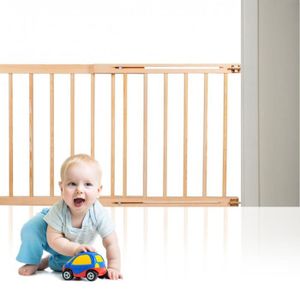 QIANDA Barriere Securite Porte Escalier Bebe Ajustement sous Pression Porte  De Sécurité S'ouvre Aux Deux Côtés Extension De 14cm Incluse (Size :  100-113cm) : : Bébé et Puériculture