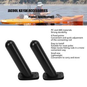 PORTE-CANNE CHG porte-canne à kayak 2 pièces supports de pêche intégrés support de canne à Kayak en Nylon support de canne à pêche CH002