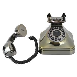 PIÈCE TÉLÉPHONE Téléphone fixe vintage Bronze antique Appel haute 