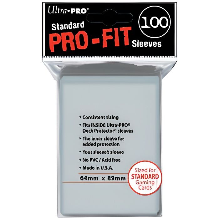 Protege Carte *100 Souple Transparente Ultrapro 66 x 94 mm Deck