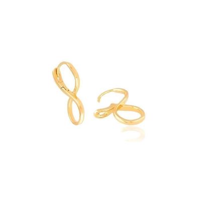 Boucles D'oreilles Créoles Ovales Plaqué Or 750 - Jonc Ciselé, Neuves Avec étiquettes