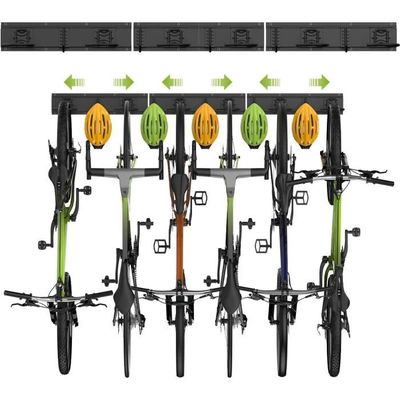Supports Muraux Pliables Pour Vélo Relaxdays - Lot De 2, Couleur Orange, Charge Max 25kg | Rangement Gain De Place