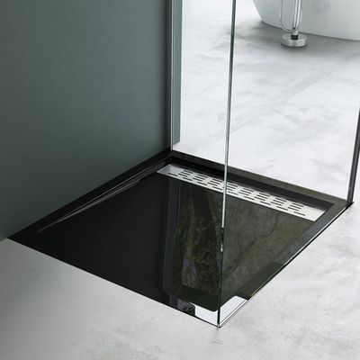 Receveur de douche extraplat, pierre, gris L.160 x l.80 cm, Osaka | Leroy Merlin