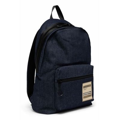 Sac à Dos REPLAY Backpack – Blu Denim – Bleu Foncé – 100% Coton – Neuf
