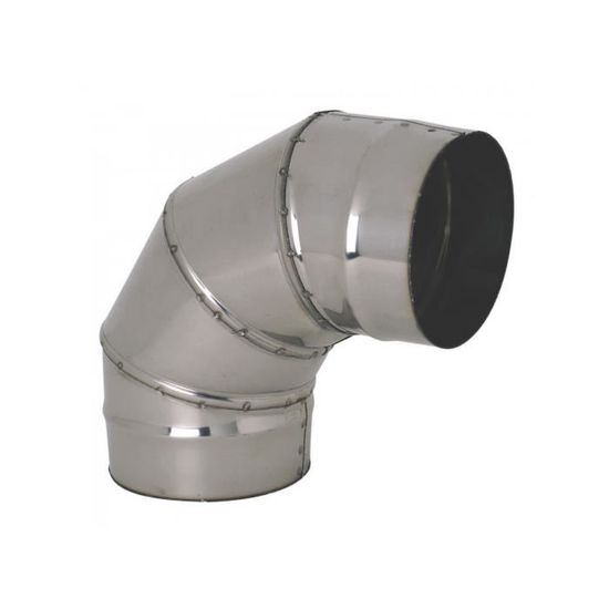 COUDE GALVA 45 DEGRES AVEC JOINTS 160mm