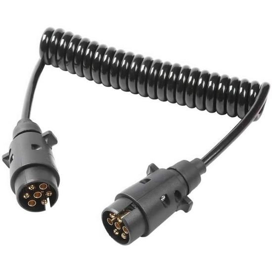 Jeu De Fiches Et Prises Remorque 3 Broches - 12V/24V, étanches - Compatible Tracteur, Agricole, Caravane