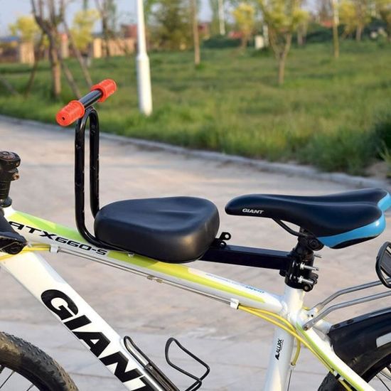 Auvstar Siege Velo Enfant Arriere,Siege Velo Bebe,avec Dossier,Barrières De Sécurité Et Repose Pieds,Convient Aux Enfants âgés De 5 Ans Et Plus,Peut être Utilisé Pour S'asseoir Ou S'allonger Noir