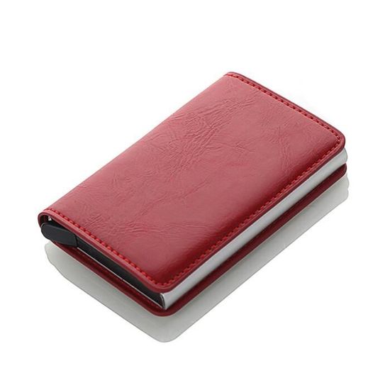 Porte-cartes Métal RFID Anti-piratage | Aluminium, Capacité 8 Cartes | Protection Contre Le Vol électronique | Design Fin Et élégant