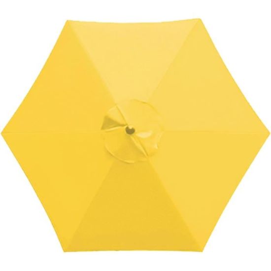 Toile De Rechange Pour Parasol 6 Bras – Tailles 2m, 2.7m, 3m, Polyester 500D étanche Et Anti-UV