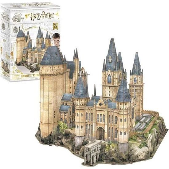 Puzzle 3D - CUBICFUN - Harry Potter Hogwarts Astronomy Tower - 860 pièces - Fantastique - Intérieur