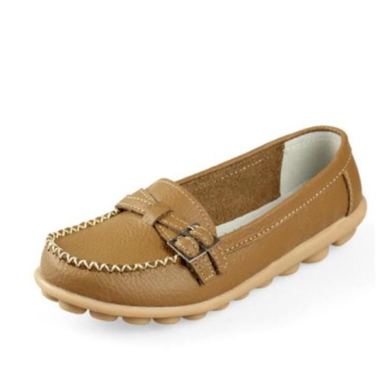 Chaussures Mocassins Plates Unisexe - Style Loafer Oxford à Lacets | Dessus Synthétique, Semelle Plate - 5