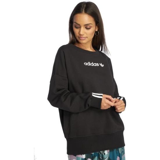 Adidas originals Femme Hauts Sweat Pull Coeeze Noir 543470 Cdiscount Pret a Porter