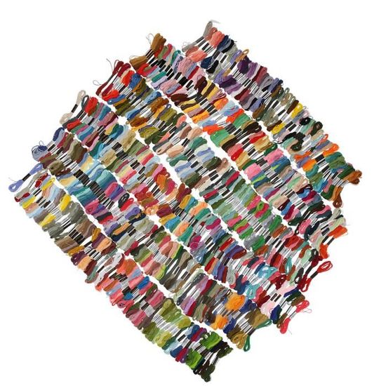 Fil à Broder 447 Couleurs Arc-en-ciel - 8m Par Bobine Pour Point De Croix, Bracelet Et DIY | Maxee
