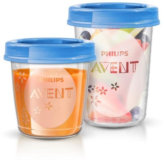 Lot De 16 Pots De Conservation Bébé | 4 Tailles Différentes | Hermétiques & Sans BPA | Congélation, Micro-ondes