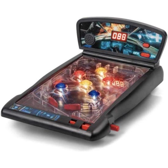 Flipper De Table I-TOTAL Space Galaxy - Jeu Rétro Avec Lumières Et Sons, Pour Enfants Et Adultes