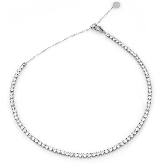 Collier de Tennis Classique Blanc