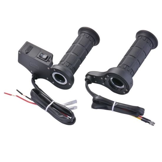 Poignées Chauffantes Pour Moto 12V - 3 Niveaux De Température (40/50/60°C), Chauffe Rapide En 10s, Installation Par Adhésif Ou Support - 8