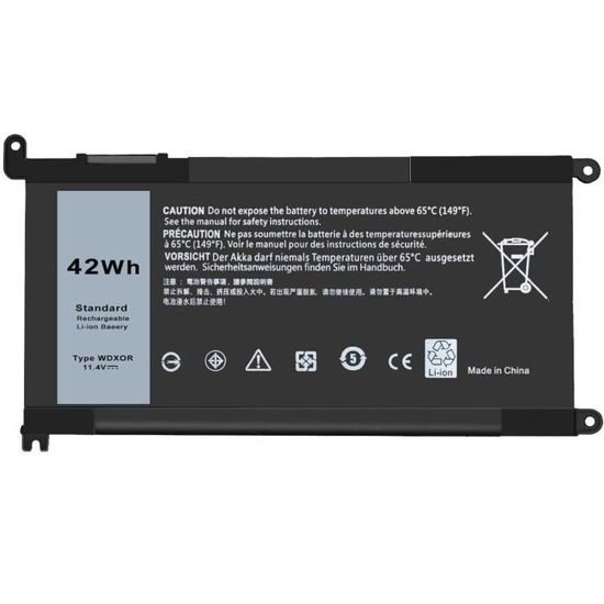 Batería WDX0R 11,4 V 42WH para DELL WDXOR, para DELL Latitude 3180 3189