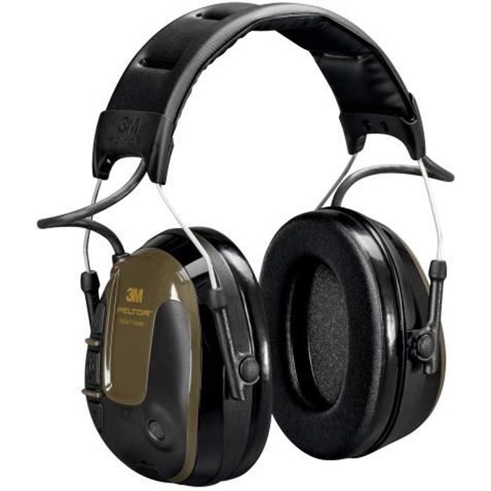 Casque pour tireur/ 3M/ PELTOR/ ProTac serre-t/ête vert 32/ dB MT13H223A