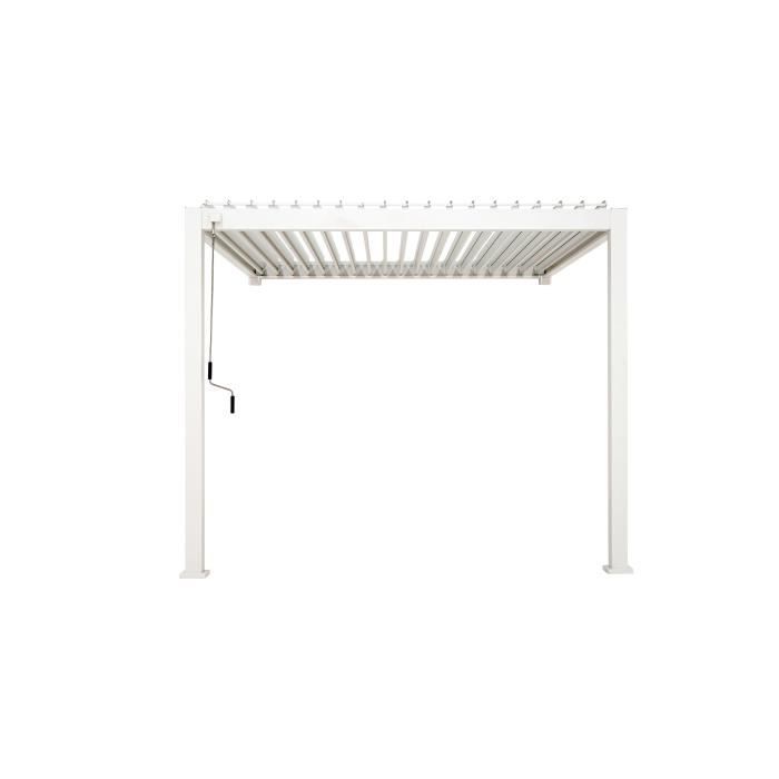 PERGOLA BIOCLIMATIQUE OMBREA 3X3 Adossée - Blanc