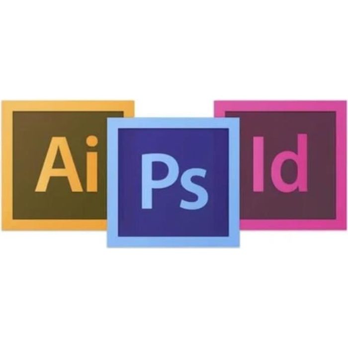 PACK ADOBE Photoshop + Illustrator + Indesign 2022 PRE-ACTIVER - Licence perpétuelle - 2 PC(windows) - A télécharger