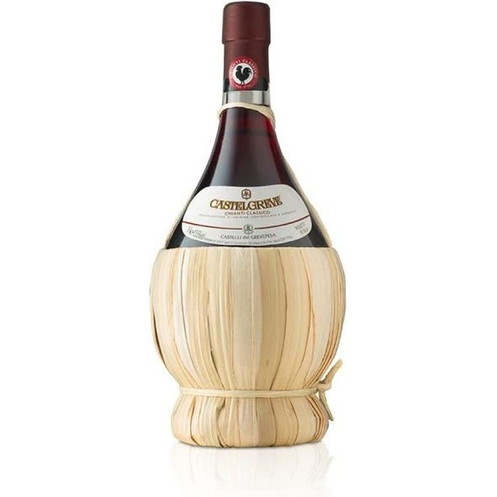 vin rouge italien Chianti Classico DOCG Castelgreve fiasco cl. 50 Castelli del Grevepesa Castelgreve 1 bouteille