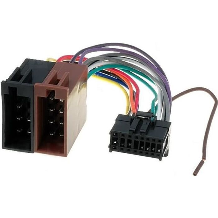 Cable Faisceau Connecteur ISO Pioneer autoradio 16 pins