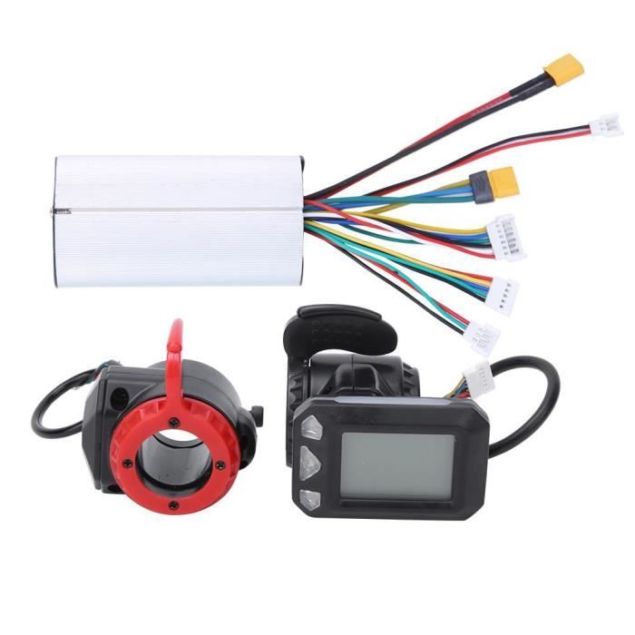 Ensemble d'accessoires de contrôleur de vélo électrique en fibre de carbone de 5,5 pouces (contrôleur + accélérateur + frein)-FAS
