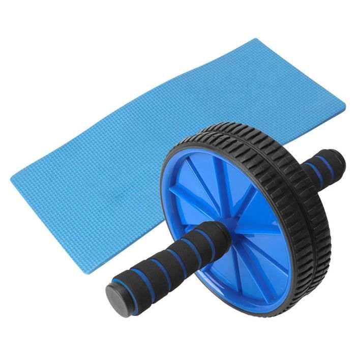 Roue pour abdominaux, exercice pour abdominaux, avec équipement d'exercice pour genouillères Équipement d'entraînement à